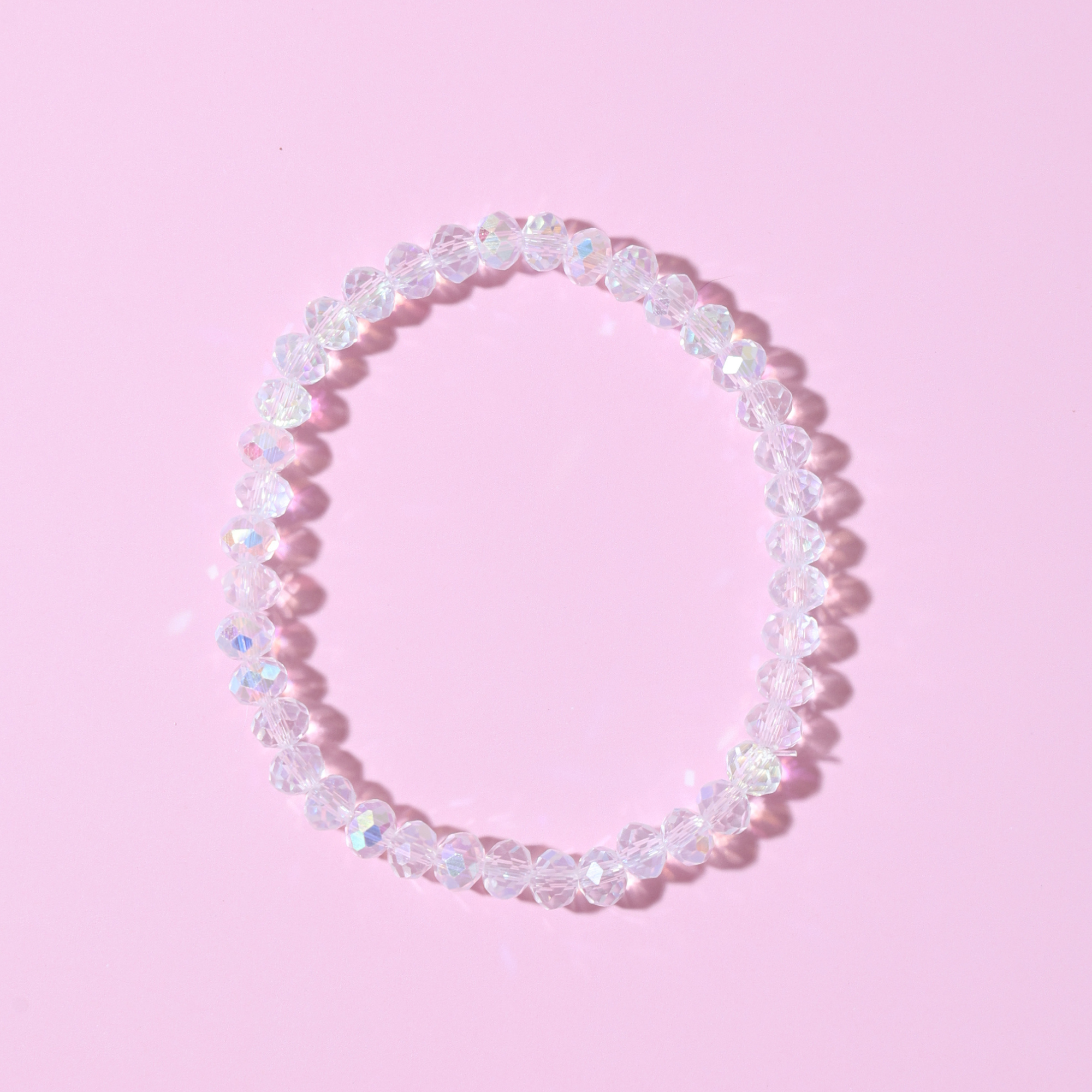 Simple But Sparkly Clear Crystal Bracelet