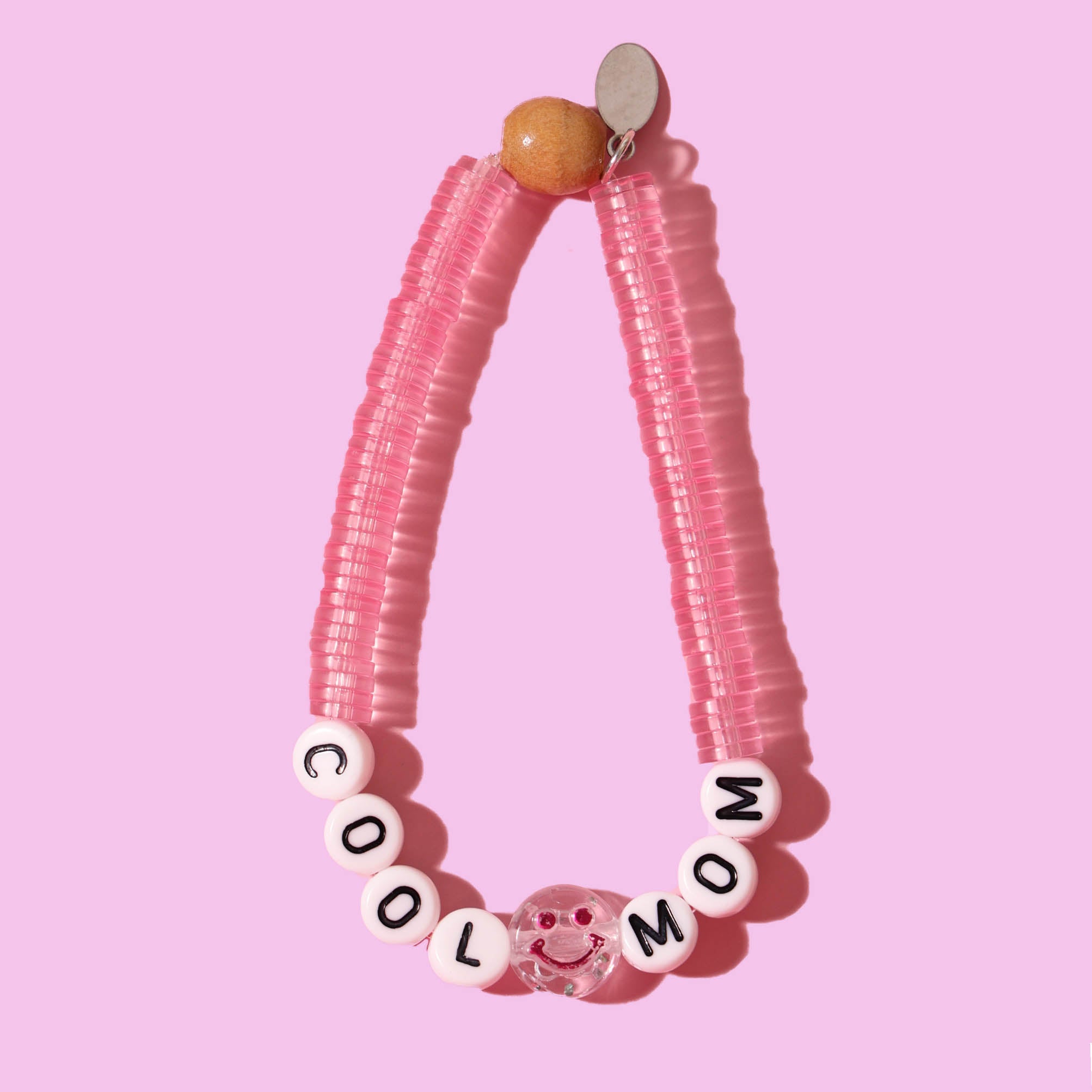 Cool Mom Pink Word Bracelet