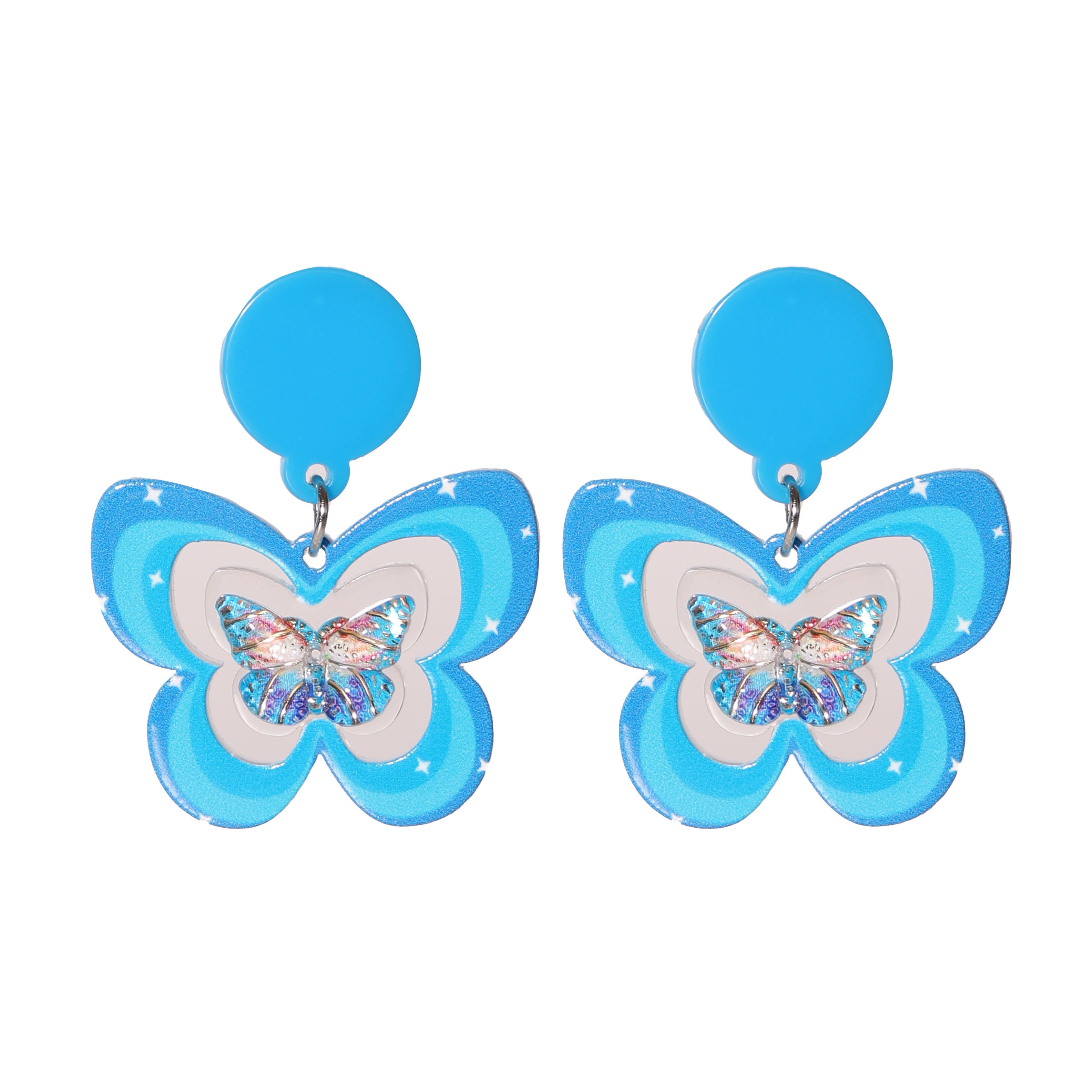 Spread Your Wings To The Moon Butterfly Earrings