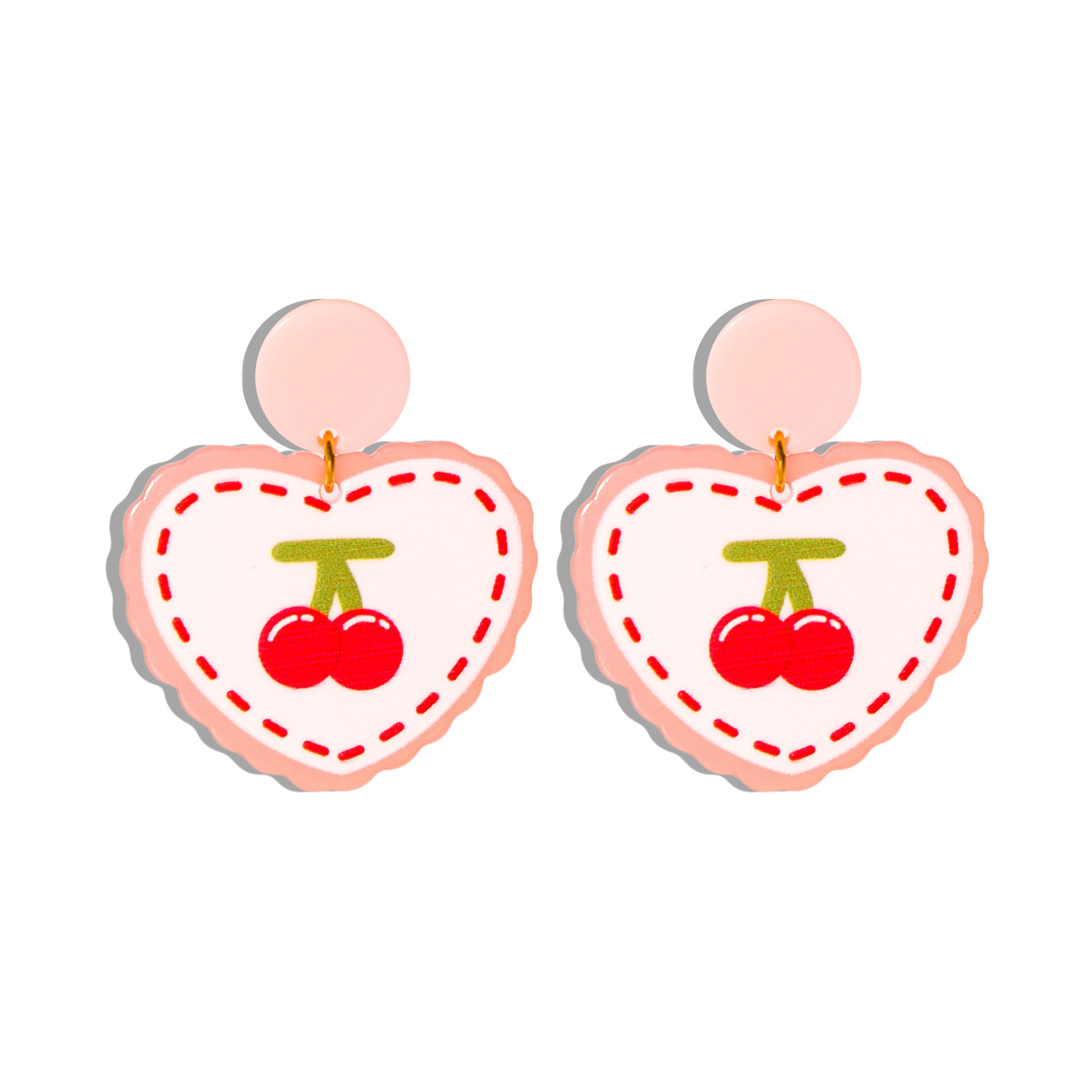 Happy As Cherry Pie Dangle Earrings