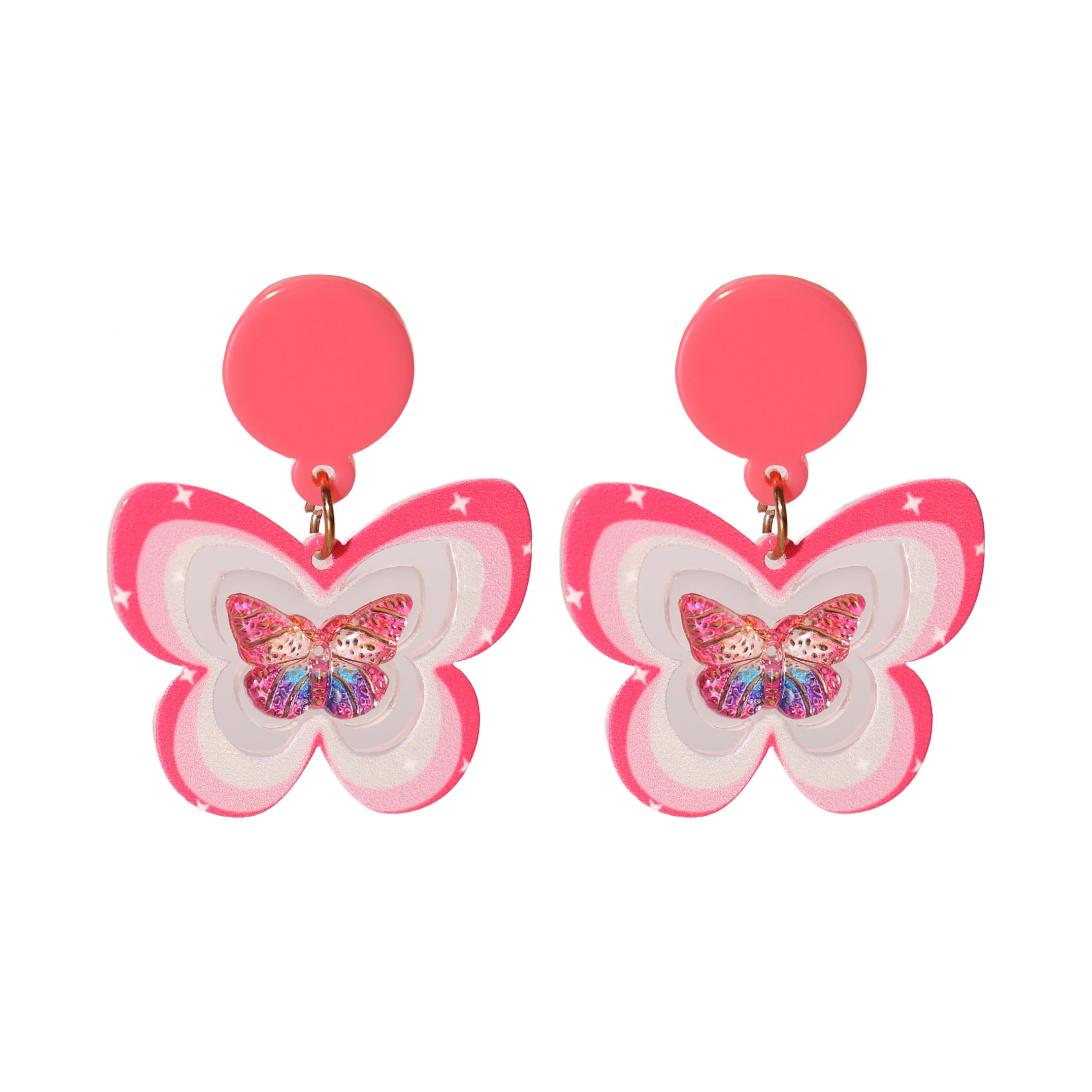 Spread Your Wings To The Moon Butterfly Earrings