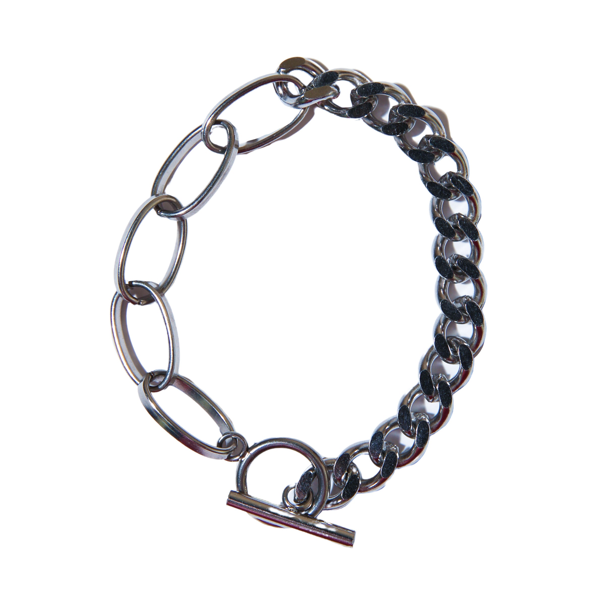 Simple But Silver Chain Bracelet